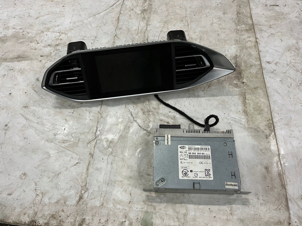 фото №1, Радио navi дисплей 9809336080 peugeot 308 t9 ii
