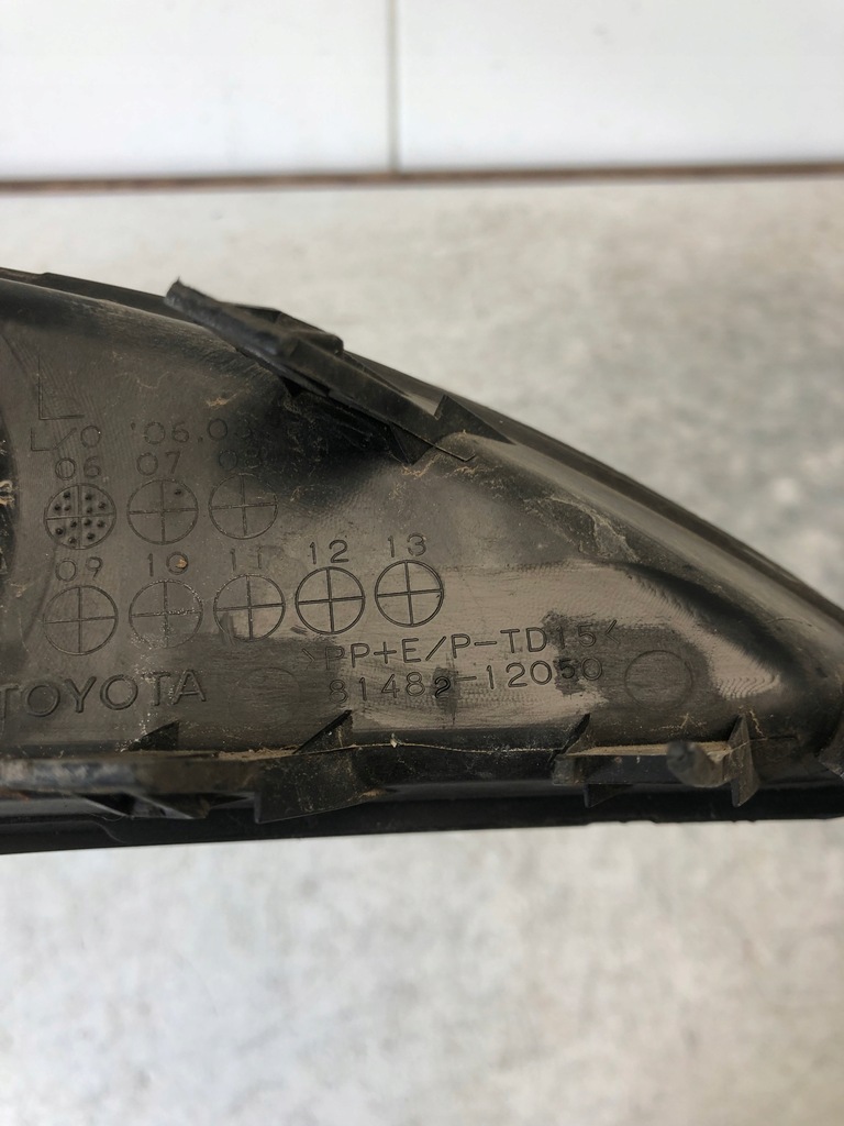 фото №6, Противотуманная фара решётка бампера левая toyota auris i