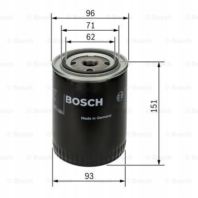 фото №8, Bosch фільтр оливи 0451203012