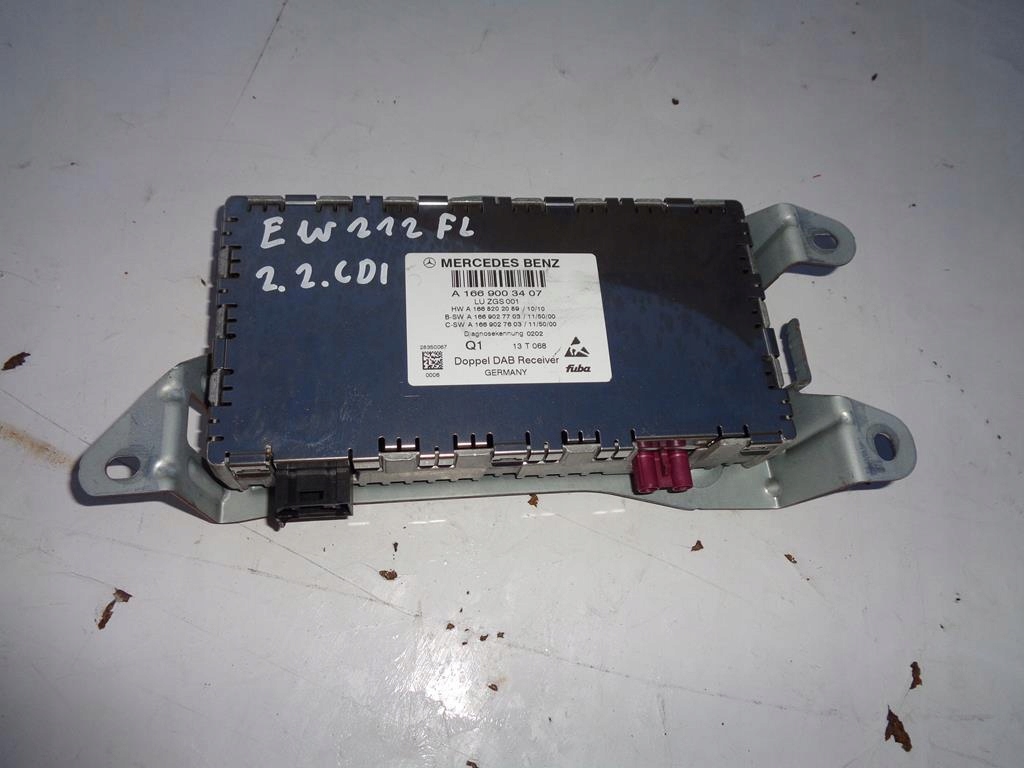фото №1, Тюнер радио a1669003407 mercedes e w212 fl