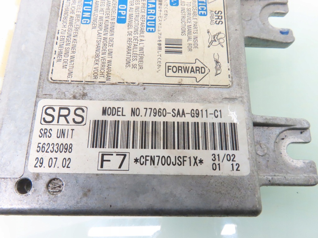 фото №5, Модуль подушка безопасности honda jazz ii 77960saag911c1