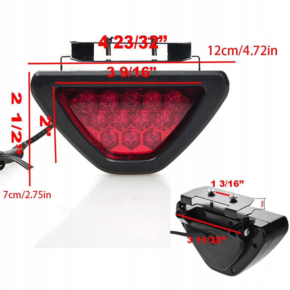 фото №9, Стиль f1 drl трикутні світло стоп лампа led