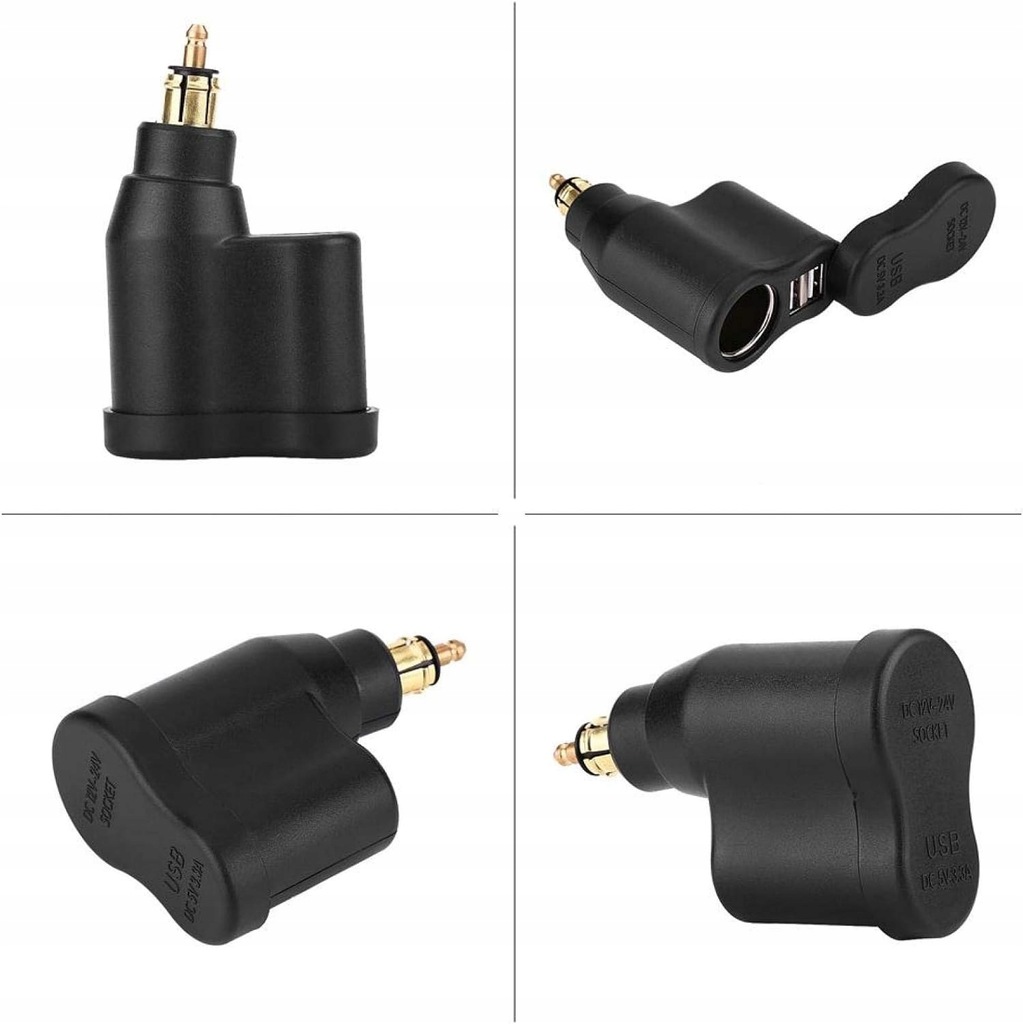 фото №5, 3,3 a мотоцикл do hella din ?adowarka usb, адаптер do прикуривателя