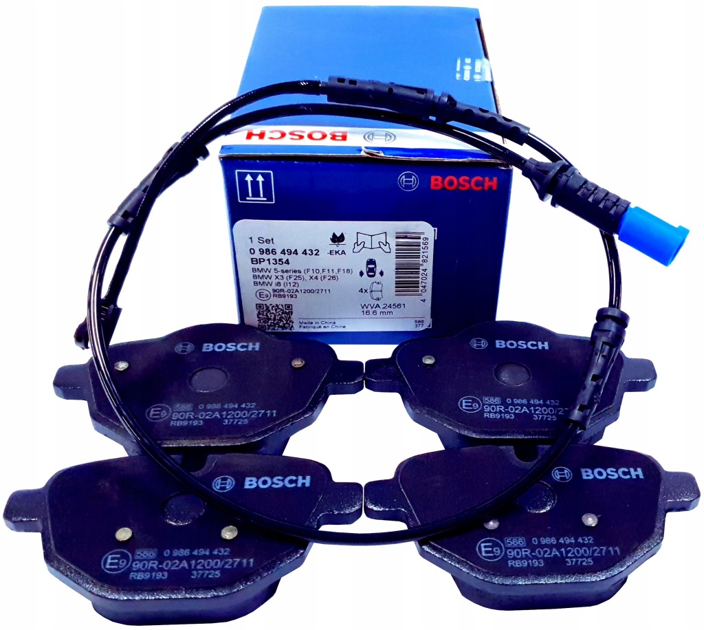 фото №1, Тормозные колодки ham. задняя датчик износа bosch bmw x3 g01 standardowe тормоза