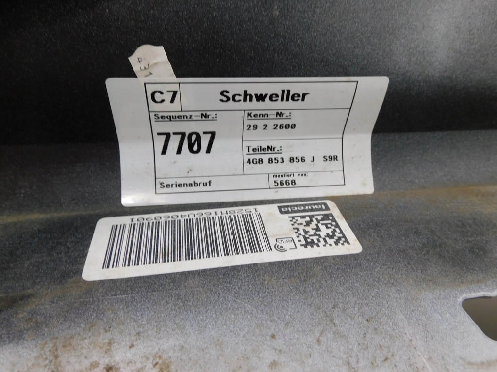 фото №5, Накладка порог audi a7 4g8 lift 4g8853856j ls9r