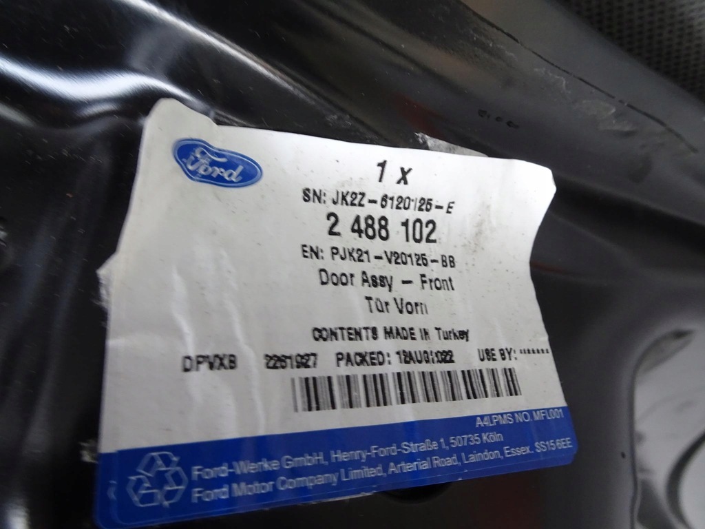 фото №13, Двері передні ліва сторона ford transit mk6 2012- 2488102 _ pjk21-v20125-bb