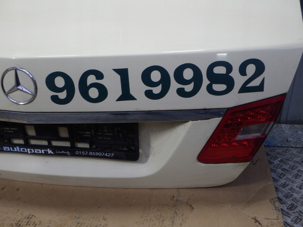 фото №5, Mercedes w212 sedan крышка багажника задняя задняя багажника