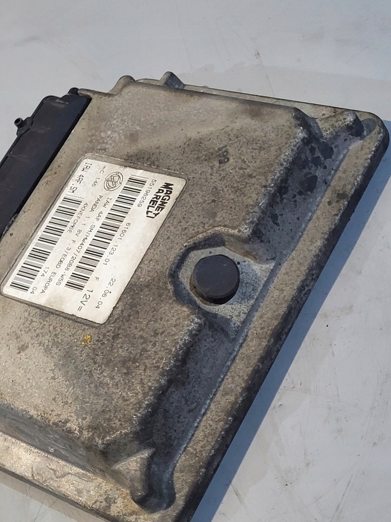 фото №9, Блок управления бортовой компьютер двигателя оригинальный номер 55196259 iaw 4af.sm fiat panda ii 2 04r.