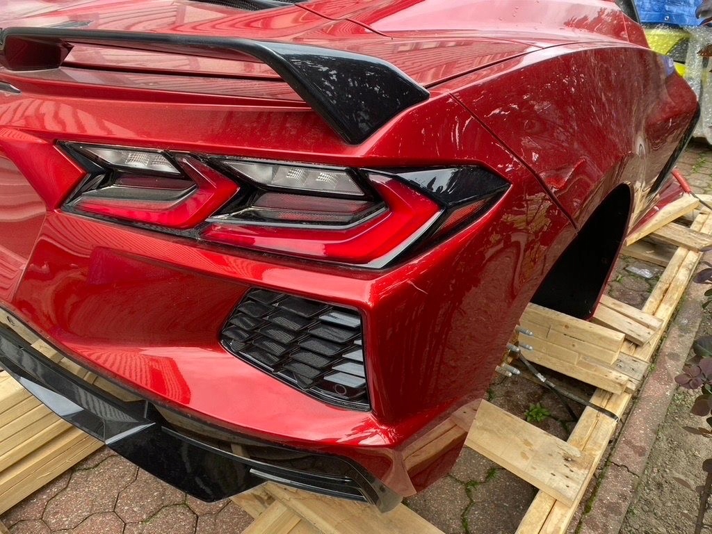 фото №11, Kompletny задня піддон дах бампер лампи задня corvette cabrio c8 3lt z51
