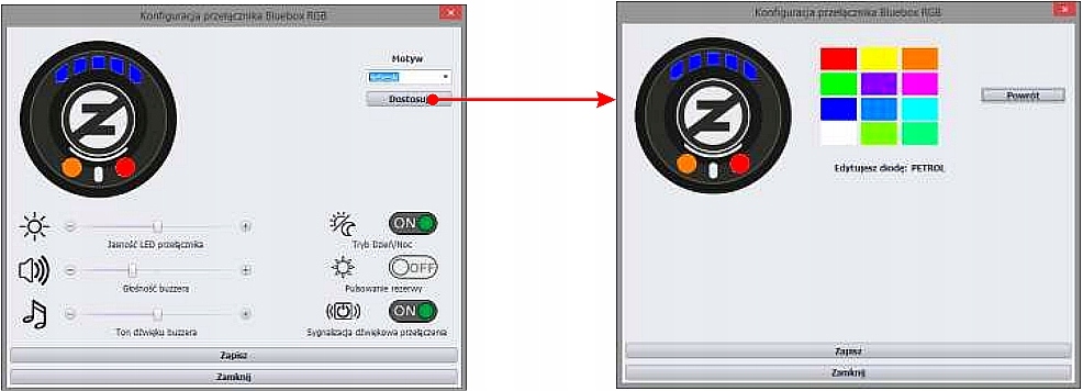 фото №11, Блок управления переключатель zenit rgb blue black box