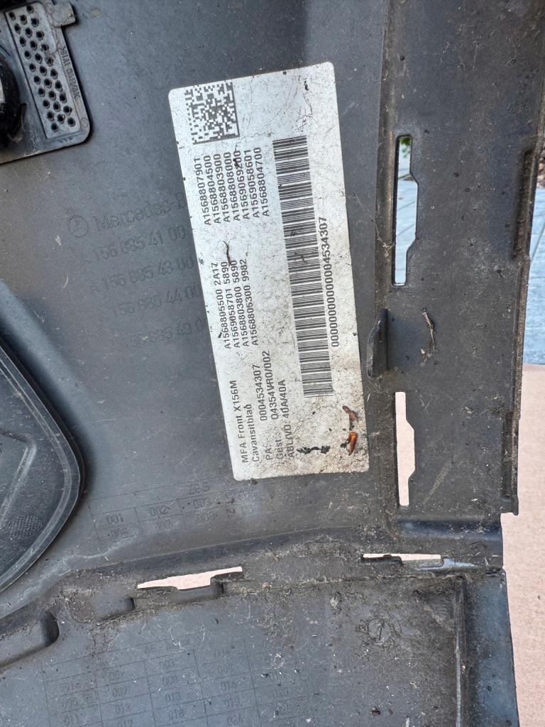 Бампер перед mercedes gla w156 156 рестайлинг  оригинал pdc противотуманные фары Оригинал