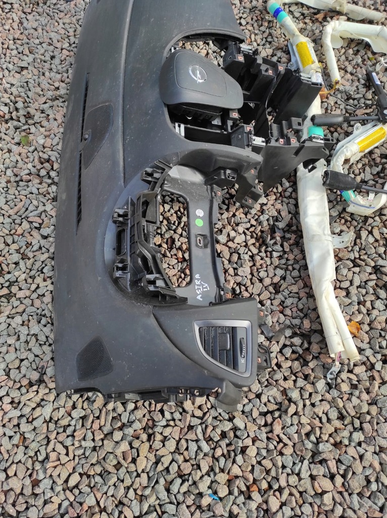 фото №9, Консоль панель приладів приладова подушка безпеки opel astra j iv шторка безпеки натягувач