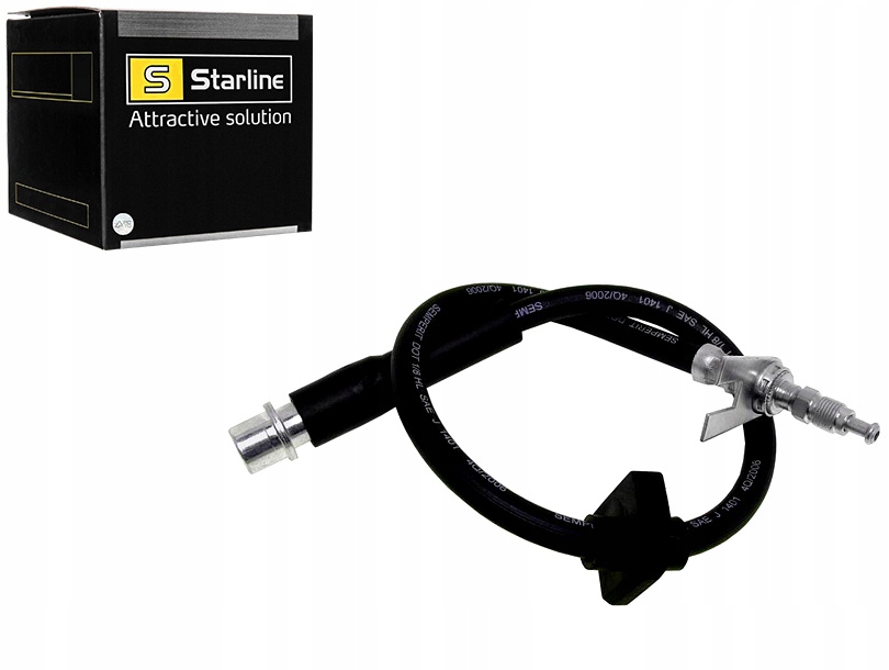 фото №1, Шланг тормозной peugeot 406 95 правый перед starline