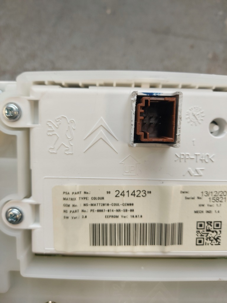 фото №12, Набор стартовый peugeot 2008 счетчик блок управления замок зажигания коробка дизель