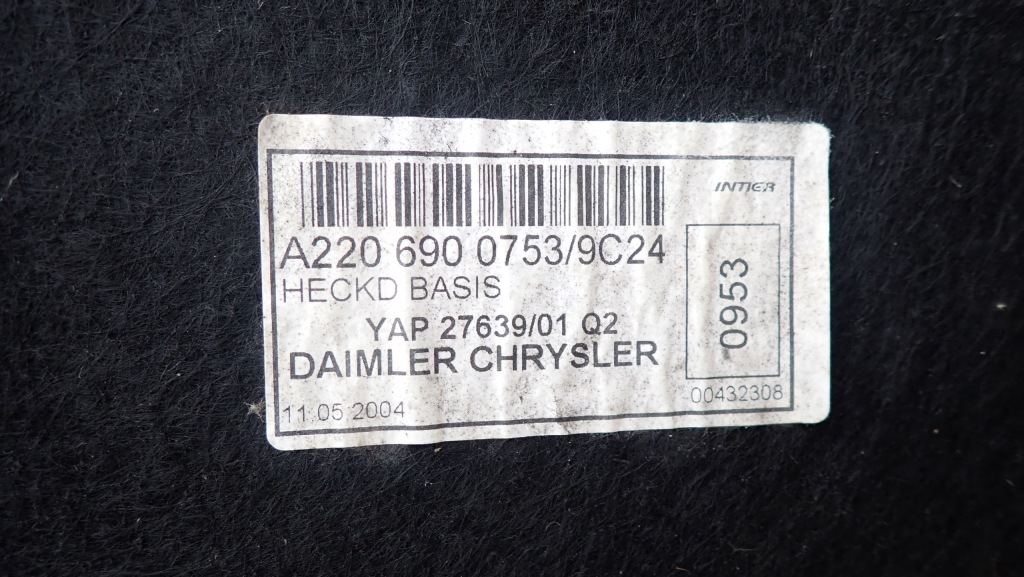 фото №6, Оббивка кришки задня a2206900753 mercedes w220