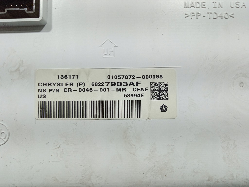 фото №7, Chrysler pacifica ii 16-20 3.6 v6 счетчик приборы mph 68227903af