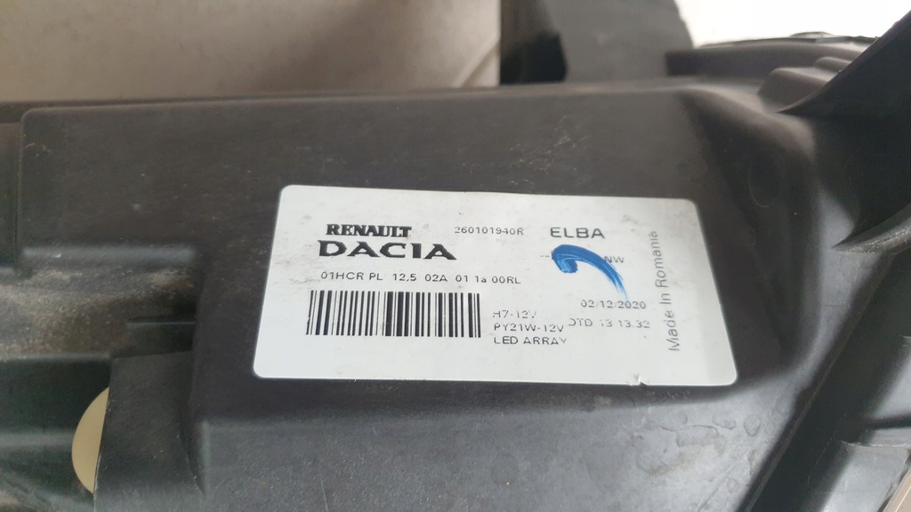 фото №10, Dacia sandero logan 3 iii лампа передняя левая led