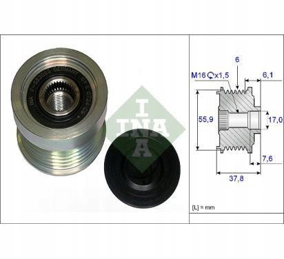 Генератор - зчеплення односторонній schaeffler ina 535 0072 10 Ціна