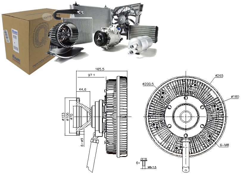 фото №1, Nissens 86231 зчеплення, вентилятор охолодження