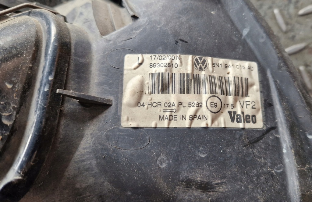 фото №3, Лампа левый перед vw polo 6n lift