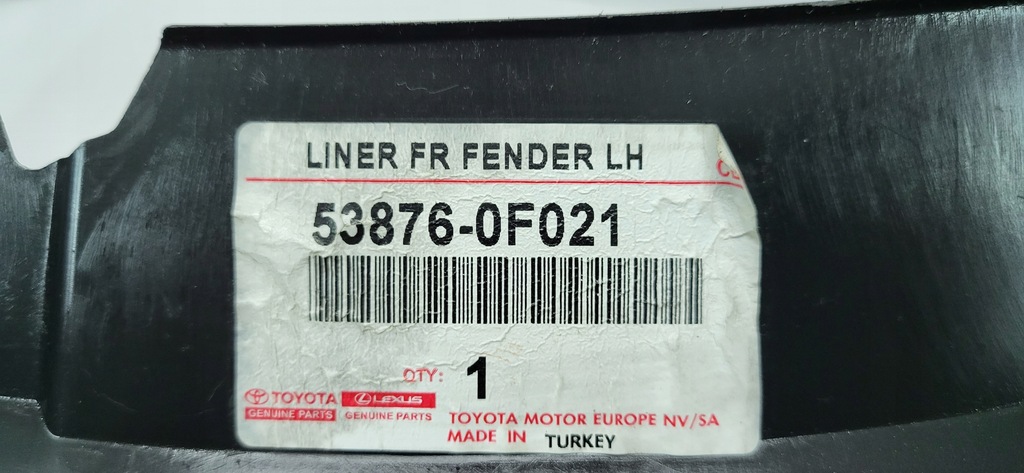 фото №8, Verso 09-17 підкрилок захист колеса перед ліва nowe оригінал 53876-0f021