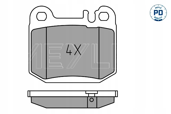 Meyle тормозные колодки ham. db t. w163 2,3-5,4 98-05 Оригинал