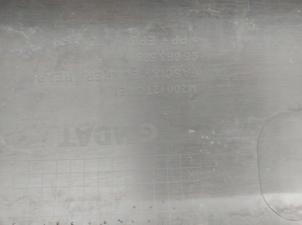 фото №10, Chevrolet spark matiz m200 2005-2010 rok бампер задняя 96663589 xc53