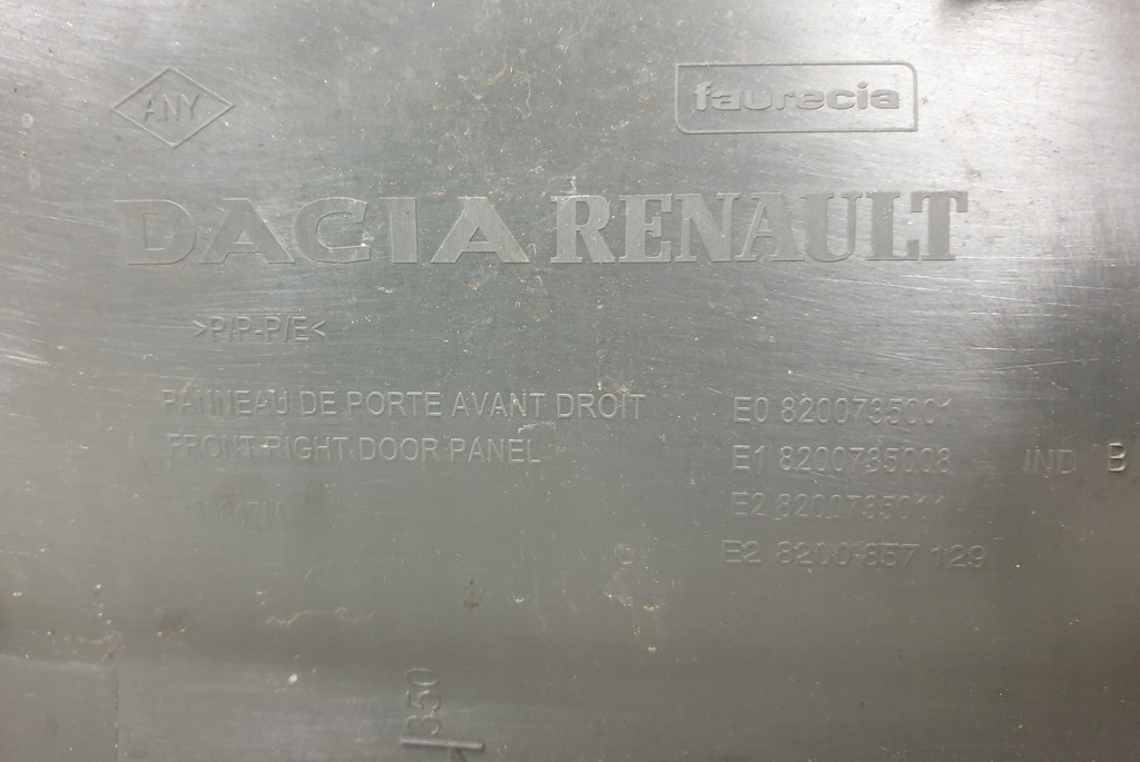фото №6, Обивка обшивка дверь правый перед dacia sandero i