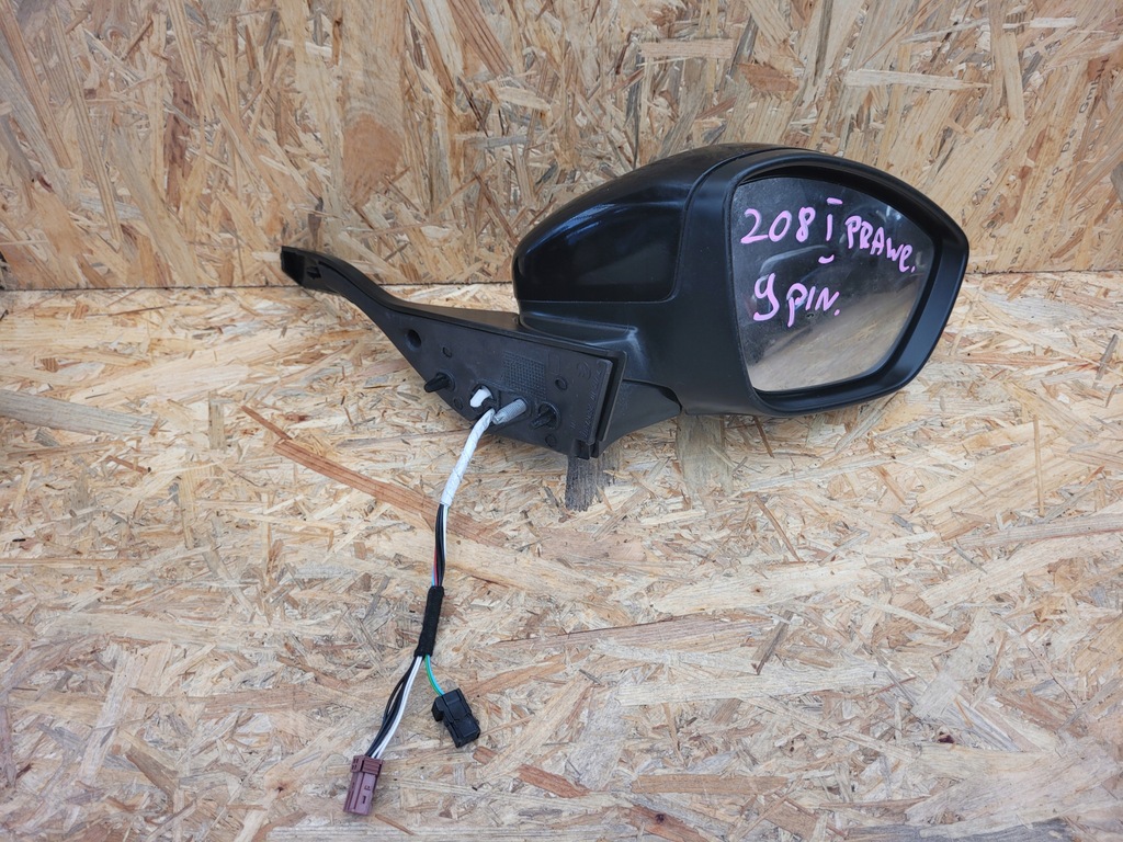 фото №1, Зеркало наружное правое peugeot 208 i 9pin