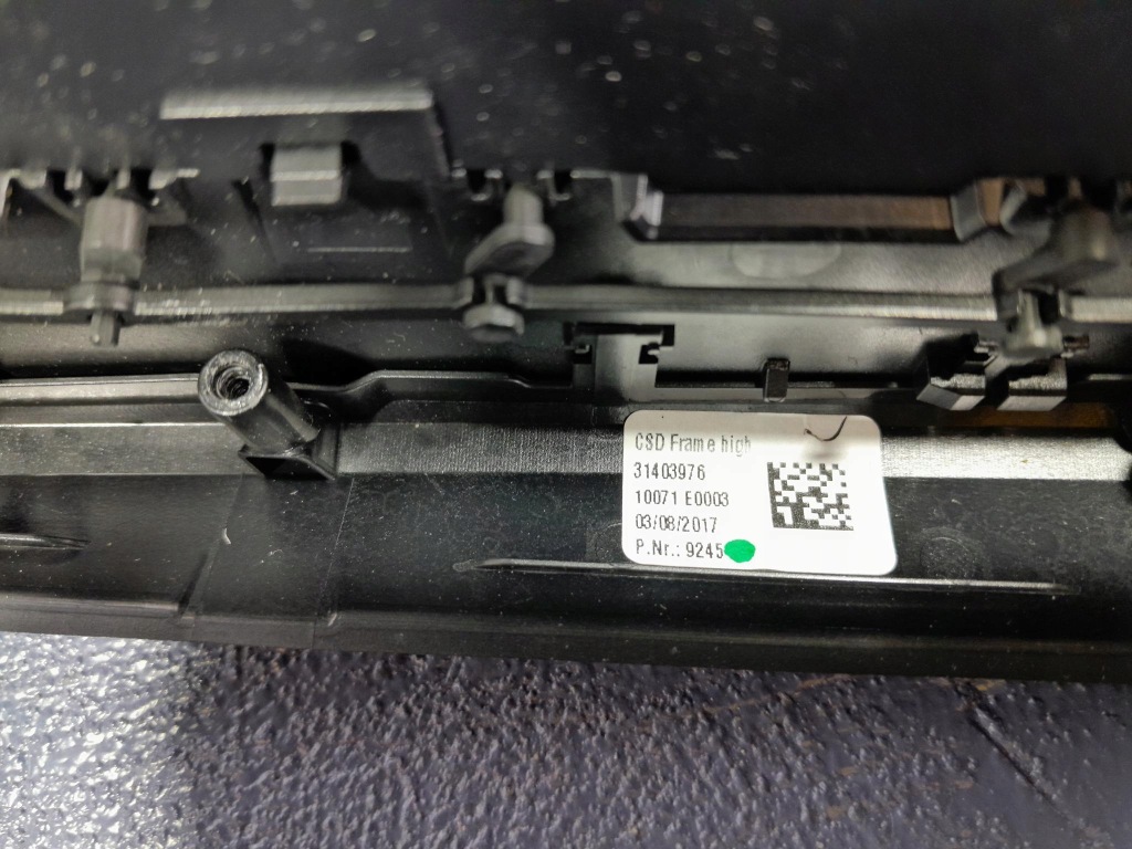 фото №10, Volvo s90 v90 ii 16- каркас рамка панелі dekor ґрати обдув хром 31403976