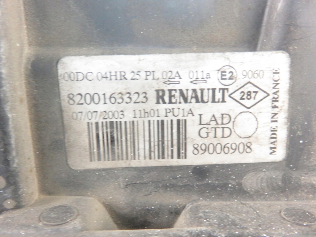 фото №8, Лампа левая передняя renault laguna ii 8200163323