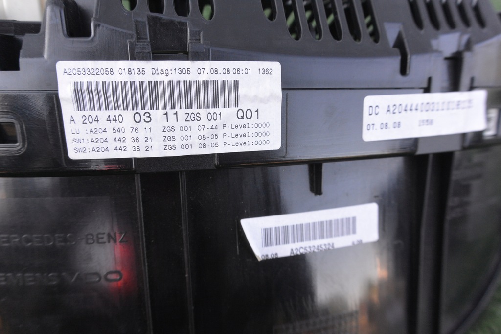 фото №7, Счетчик приборы дизель mercedes c-klasa w204 eu