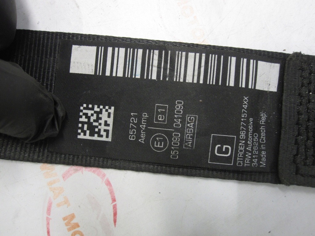 фото №6, Citroen ds3 11r pas безопасности левый перед 96771574xx