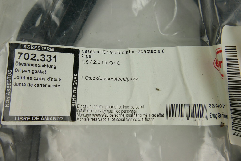 фото №15, Elring 702.331 прокладка, поддон масляная