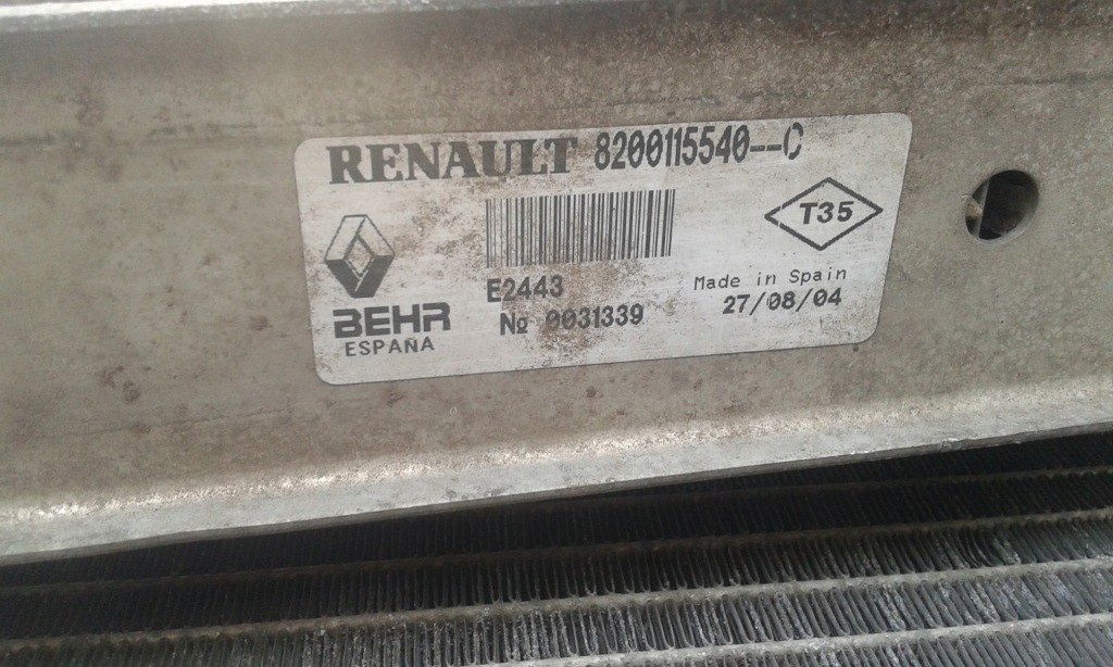 фото №8, Радиатор воды кондиционер вентилятор megane ii 1,9 dci