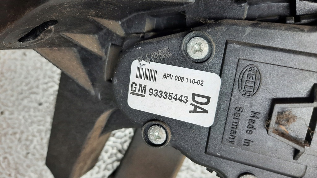 фото №6, Потенціометр газу opel meriva 06r 1.6b lift 93335443da