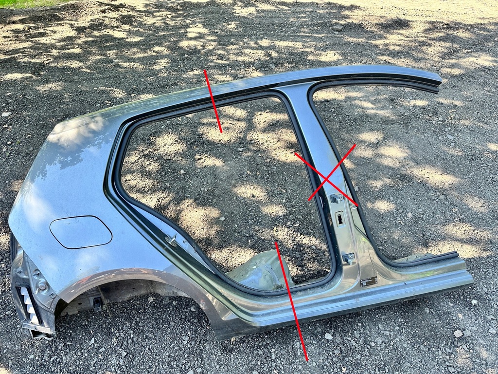 фото №1, Vw golf vii lift четверть задняя правая крыло правый задняя lr7h