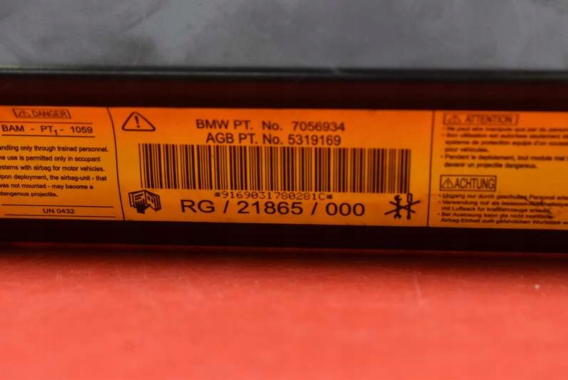 фото №6, Подушка безопасности подушка воздушная пассажира eu 7056934 mini cooper one r50 01-04