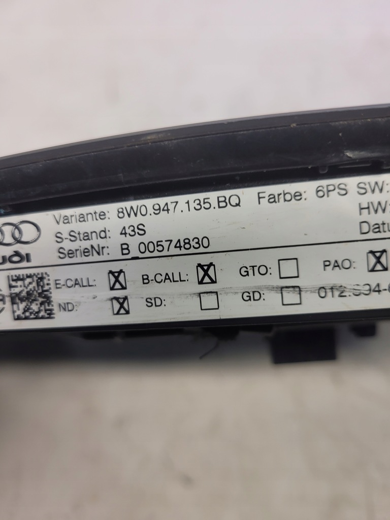 фото №8, Лампа потолочный audi a4 b9 8w0947135bq led 6ps