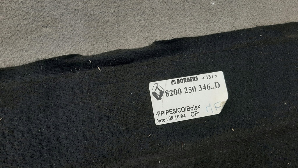 фото №5, 8200250346 пол багажника задняя renault scenic ii 2