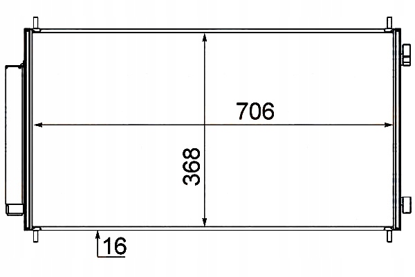 фото №1, Hella конденсатор кондиціонера honda cr-v iii 2.4 i-