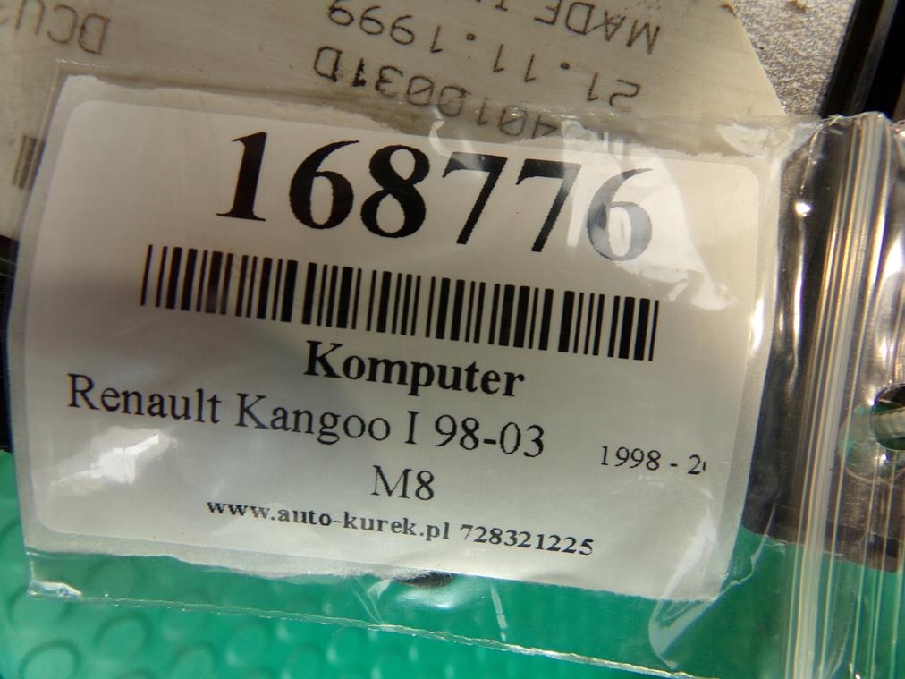 фото №6, Renault kangoo i 1.9d бортовий комп'ютер 7700114875