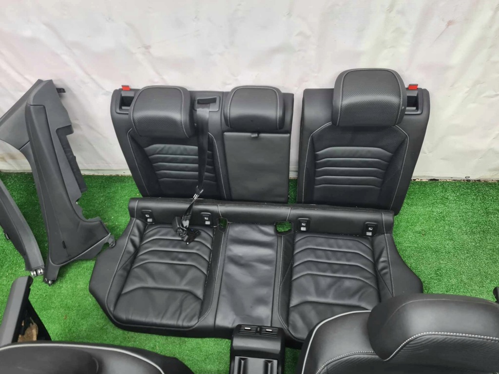 фото №8, Vw arteon середина r-line сиденье заднее сиденье обшивки niebieski led