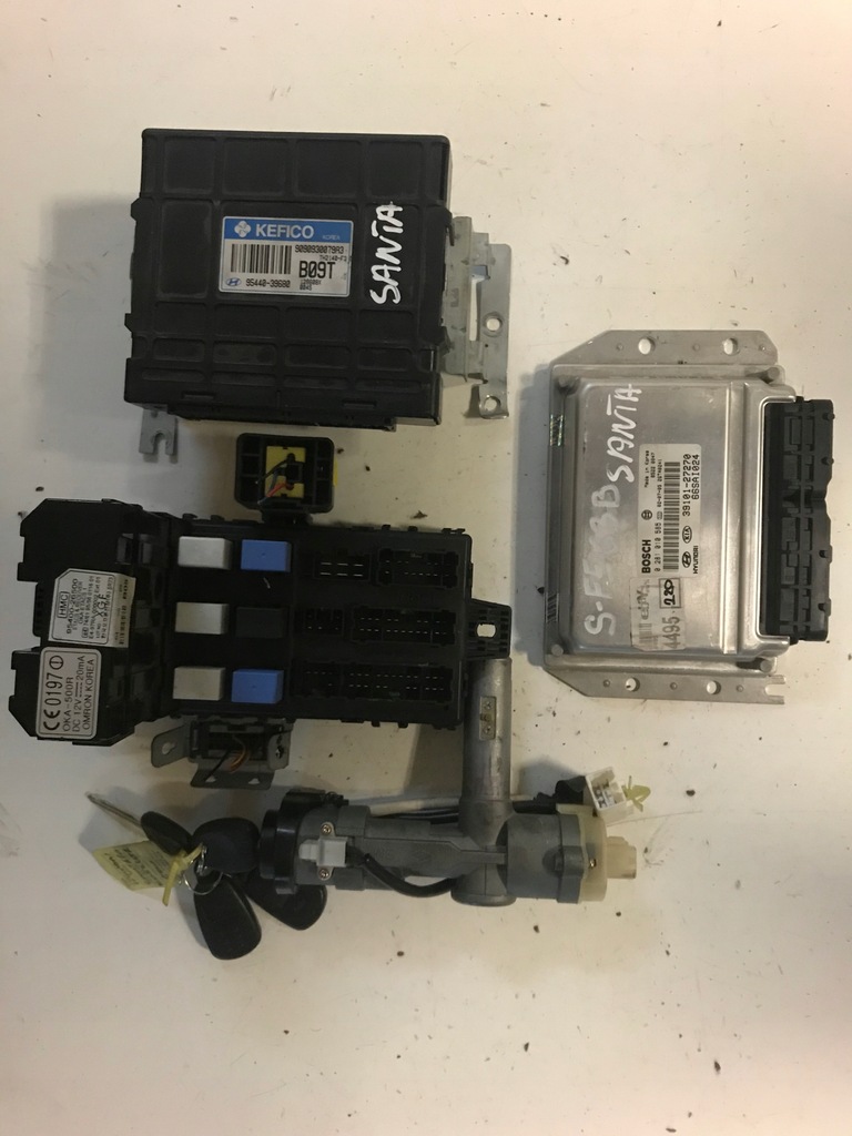 фото №1, Бортовий комп'ютер комплект набір hyundai santa fe 2.0 crdi