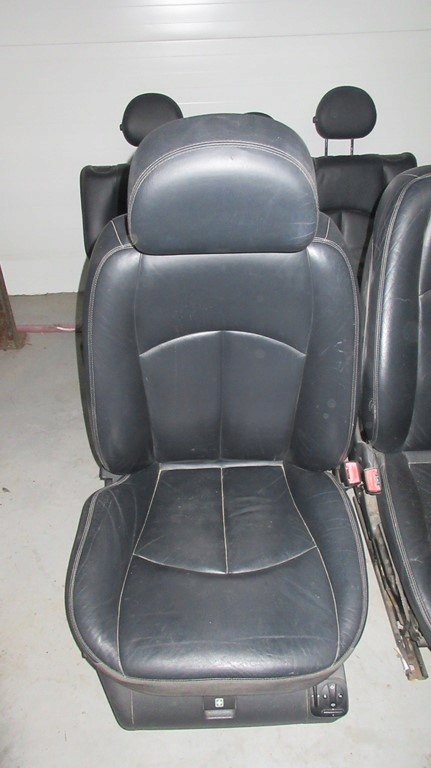 фото №5, Mercedes w211 сиденья сиденье обивка кожа czarna kombi