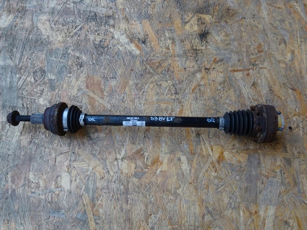 фото №1, Audi s3 8v golf vii 4motion 2.0 tfsi приводной вал левая задняя задняя 5q0501203a