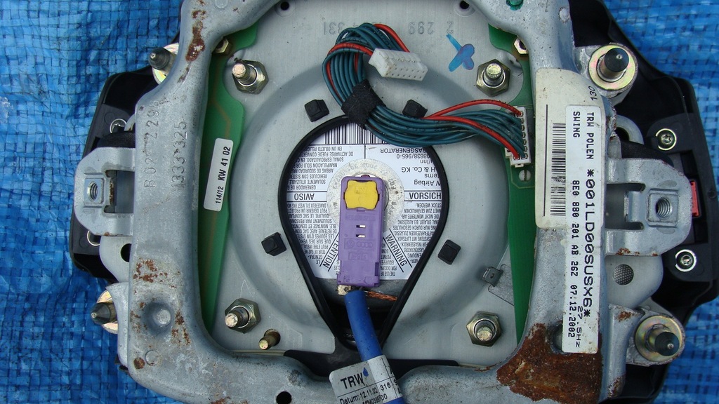 фото №9, Audi a4 b6 8e małysz панель приладів консоль панель приладів подушка безпеки