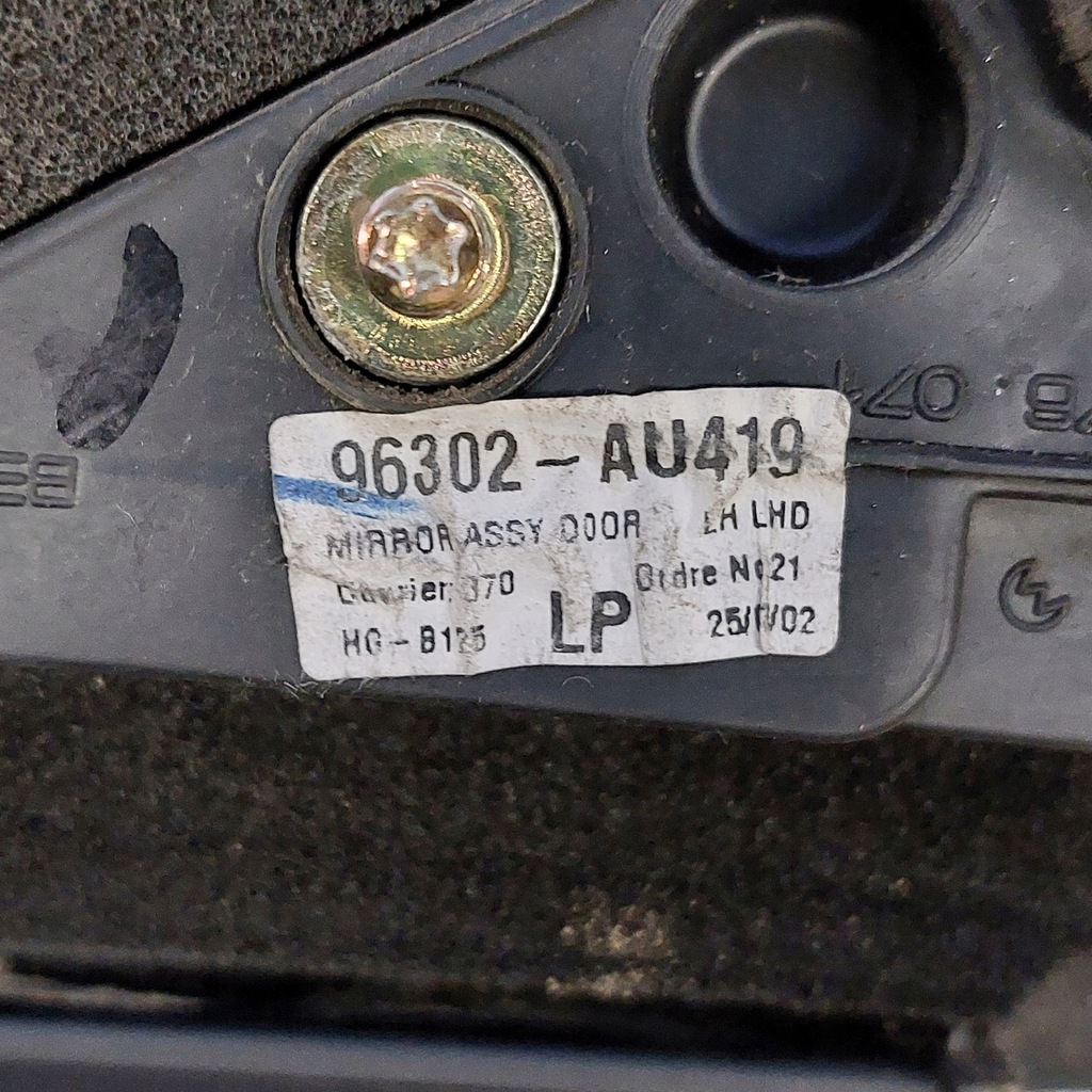 фото №8, Nissan primera p12 дзеркало ліва електричний 5pin 96302-au419