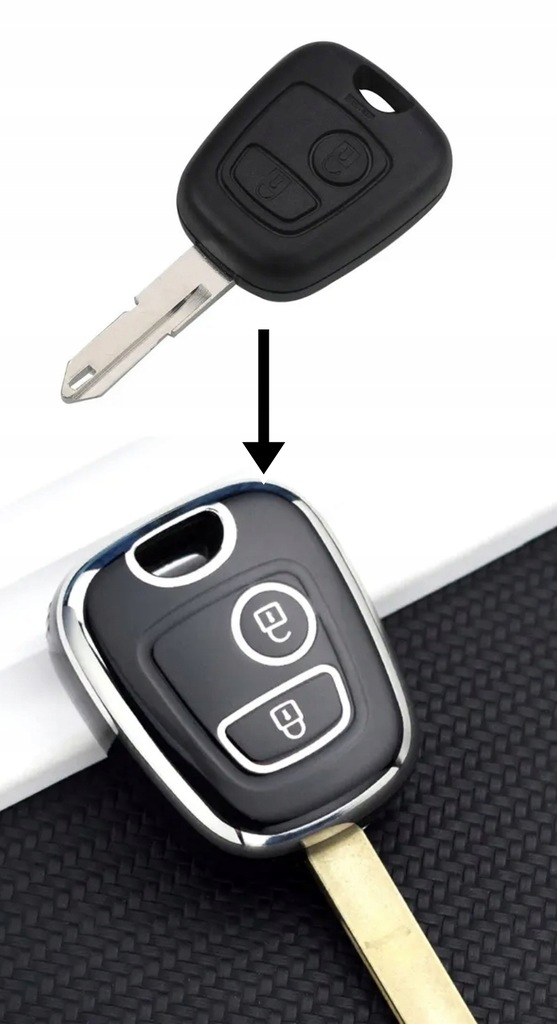 фото №8, Корпус ключа peugeot 106 107 206 207 307 citroen c1 c2 c3 c4 aygo чехол