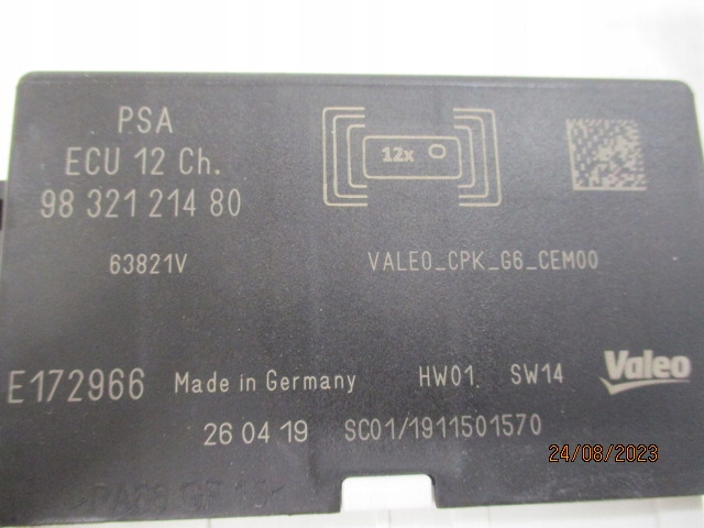 фото №6, Ds3 crossback модуль блок керування pdc 9832121480 новий